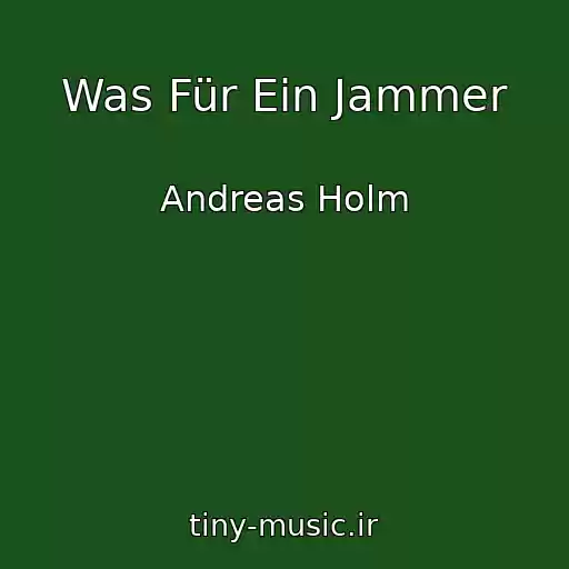 کاور آهنگ Was Für Ein Jammer از Andreas Holm