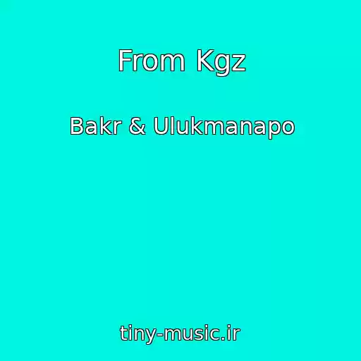 کاور آهنگ From Kgz از Bakr & Ulukmanapo