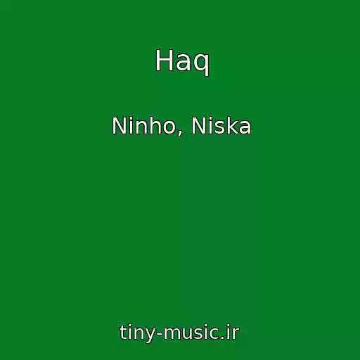 کاور آهنگ Haq از Ninho, Niska