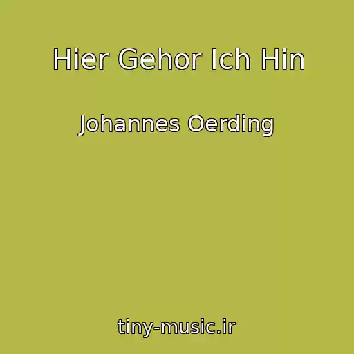 کاور آهنگ Hier Gehor Ich Hin از Johannes Oerding