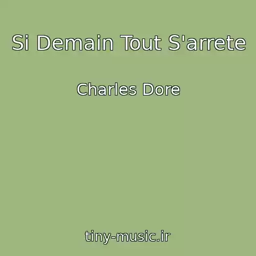 کاور آهنگ Si Demain Tout S'arrete از Charles Dore