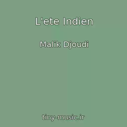 کاور آهنگ L'ete Indien از Malik Djoudi