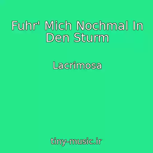 کاور آهنگ Fuhr' Mich Nochmal In Den Sturm از Lacrimosa