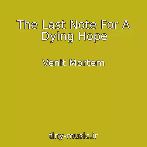 کاور آهنگ The Last Note For A Dying Hope از Venit Mortem