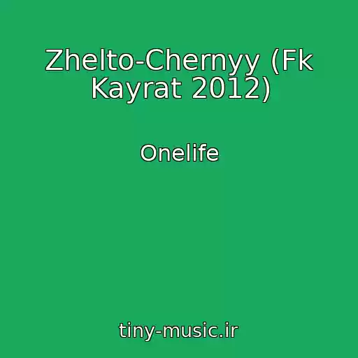 کاور آهنگ Zhelto-Chernyy (Fk Kayrat 2012) از Onelife