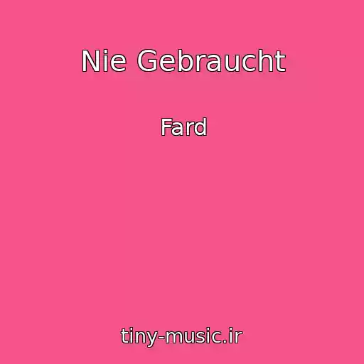 کاور آهنگ Nie Gebraucht از Fard