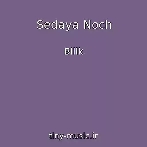 کاور آهنگ Sedaya Noch از Bilik