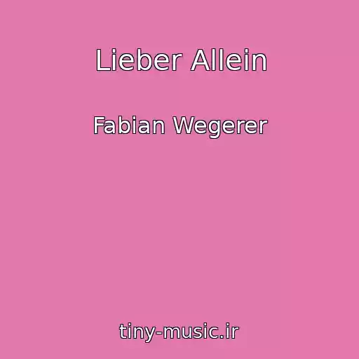 کاور آهنگ Lieber Allein از Fabian Wegerer