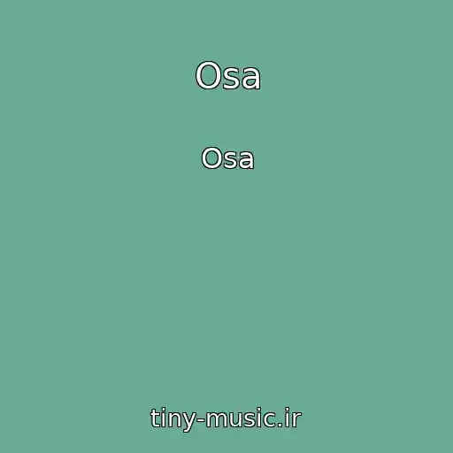 کاور آهنگ Osa از Osa