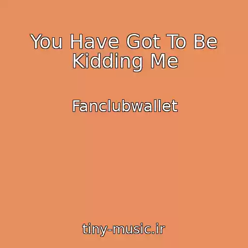 کاور آهنگ You Have Got To Be Kidding Me از Fanclubwallet