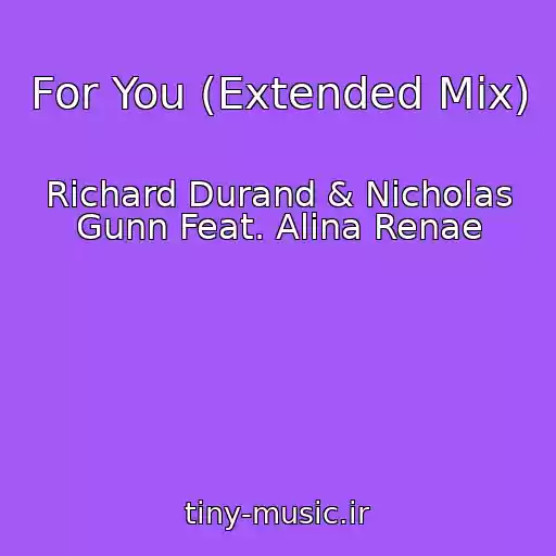 کاور آهنگ For You (Extended Mix) از Richard Durand & Nicholas Gunn Feat. Alina Renae