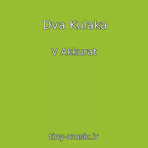 کاور آهنگ Dva Kulaka از V Akkurat