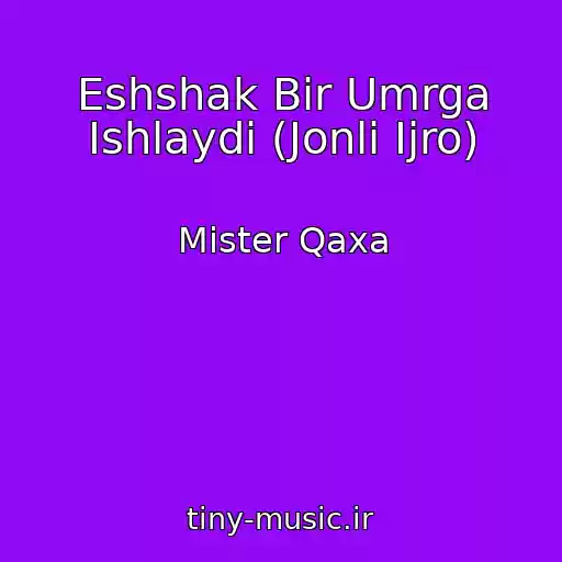 کاور آهنگ Eshshak Bir Umrga Ishlaydi (Jonli Ijro) از Mister Qaxa