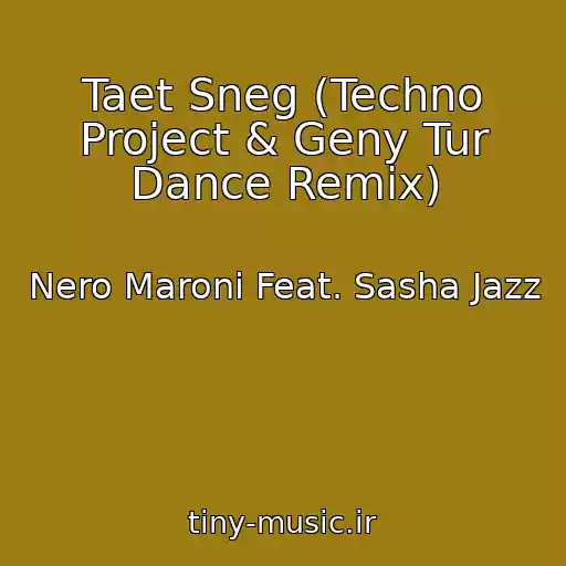 کاور آهنگ Taet Sneg (Techno Project & Geny Tur Dance Remix) از Nero Maroni Feat. Sasha Jazz