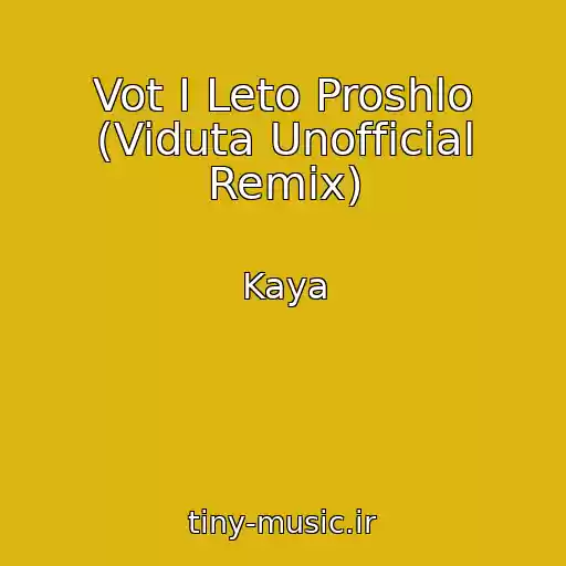 کاور آهنگ Vot I Leto Proshlo (Viduta Unofficial Remix) از Kaya