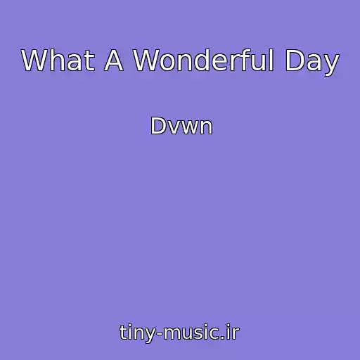 کاور آهنگ What A Wonderful Day از Dvwn
