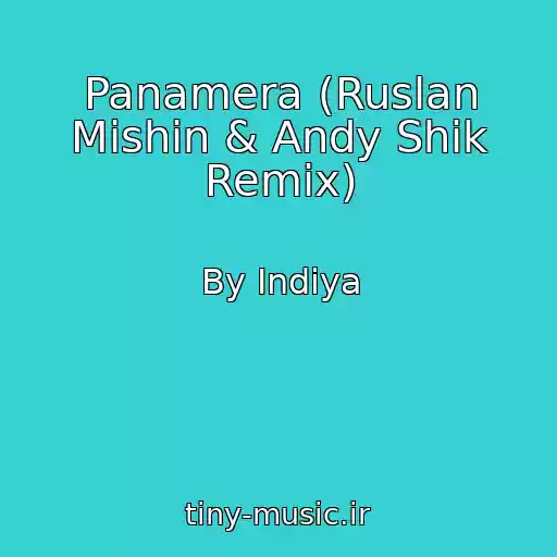 کاور آهنگ Panamera (Ruslan Mishin & Andy Shik Remix) از By Indiya