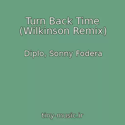 کاور آهنگ Turn Back Time (Wilkinson Remix) از Diplo, Sonny Fodera