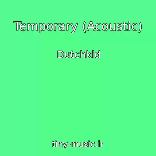 کاور آهنگ Temporary (Acoustic) از Dutchkid