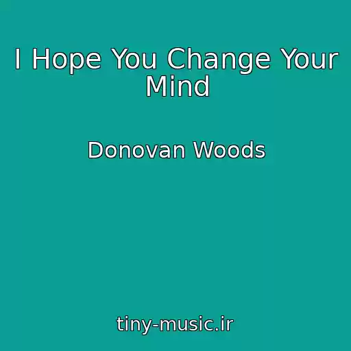 کاور آهنگ I Hope You Change Your Mind از Donovan Woods