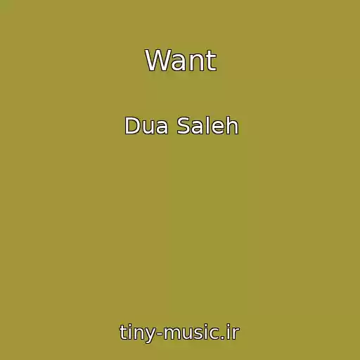 کاور آهنگ Want از Dua Saleh