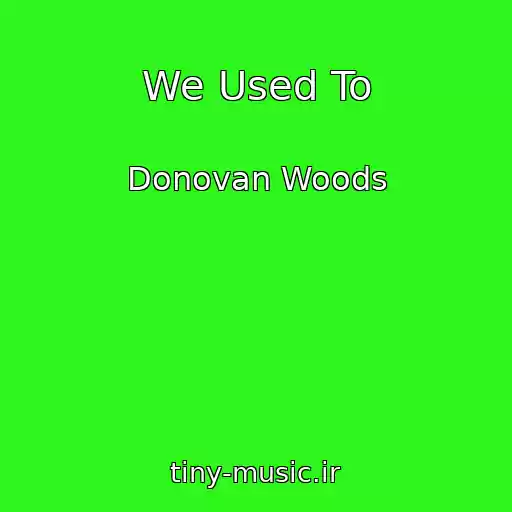 کاور آهنگ We Used To از Donovan Woods