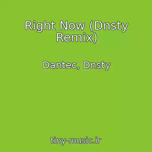 کاور آهنگ Right Now (Dnsty Remix) از Dantec, Dnsty