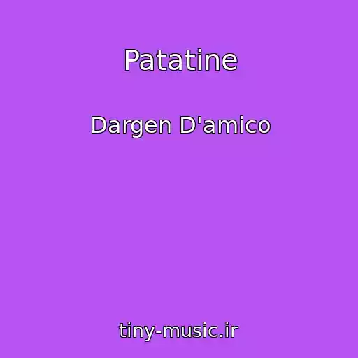 کاور آهنگ Patatine از Dargen D'amico