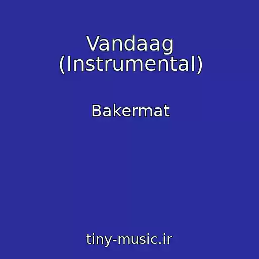 کاور آهنگ Vandaag (Instrumental) از Bakermat