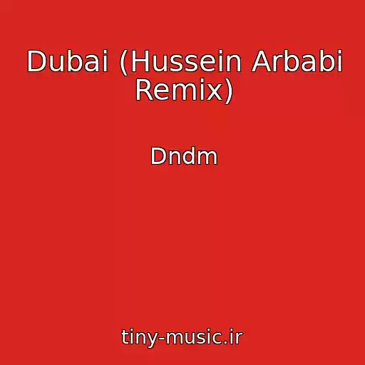 کاور آهنگ Dubai (Hussein Arbabi Remix) از Dndm