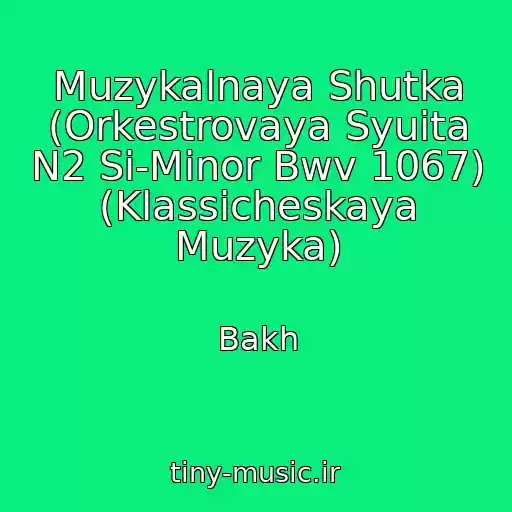 کاور آهنگ Muzykalnaya Shutka (Orkestrovaya Syuita N2 Si-Minor Bwv 1067) (Klassicheskaya Muzyka) از Bakh