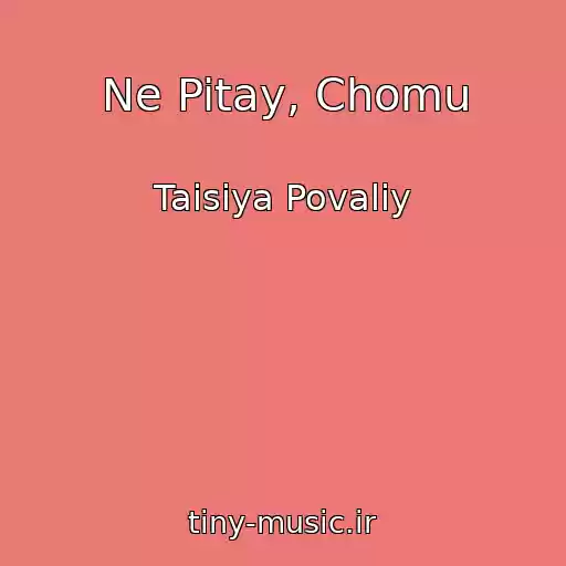 کاور آهنگ Ne Pitay, Chomu از Taisiya Povaliy