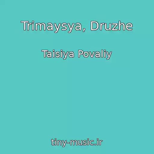 کاور آهنگ Trimaysya, Druzhe از Taisiya Povaliy