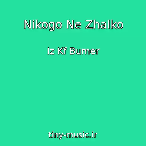 کاور آهنگ Nikogo Ne Zhalko از Iz Kf Bumer
