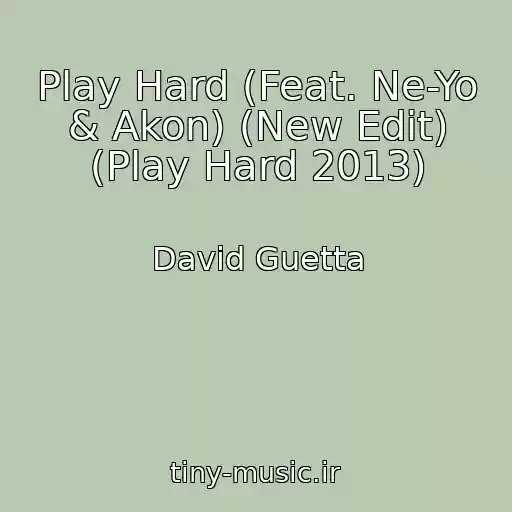 کاور آهنگ Play Hard (Feat. Ne-Yo & Akon) (New Edit) (Play Hard 2013) از David Guetta