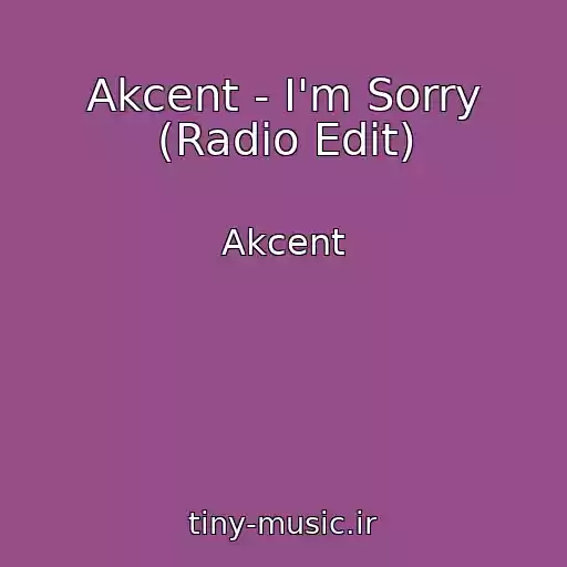 کاور آهنگ Akcent - I'm Sorry (Radio Edit) از Akcent