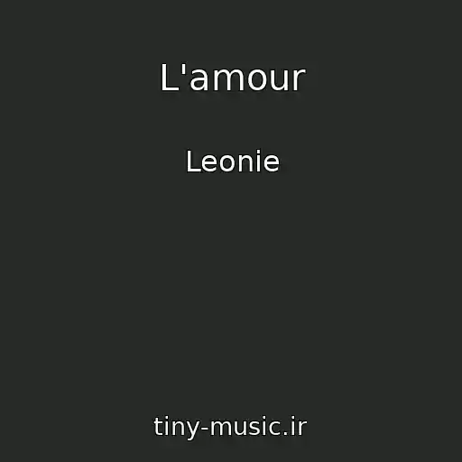 کاور آهنگ L'amour از Leonie