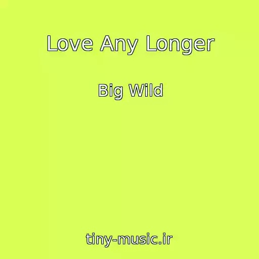 کاور آهنگ Love Any Longer از Big Wild