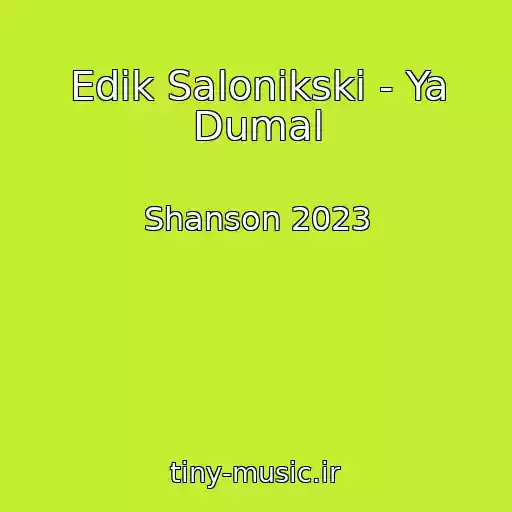 کاور آهنگ Edik Salonikski - Ya Dumal از Shanson 2023
