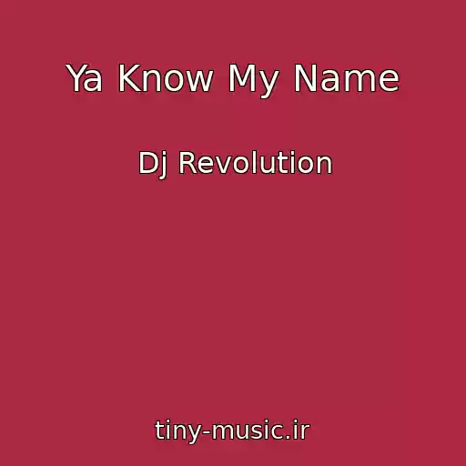 کاور آهنگ Ya Know My Name از Dj Revolution