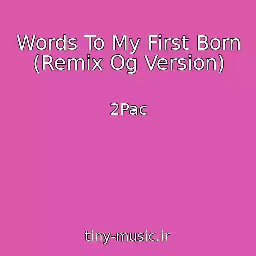کاور آهنگ Words To My First Born (Remix Og Version) از 2Pac