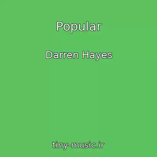 کاور آهنگ Popular از Darren Hayes