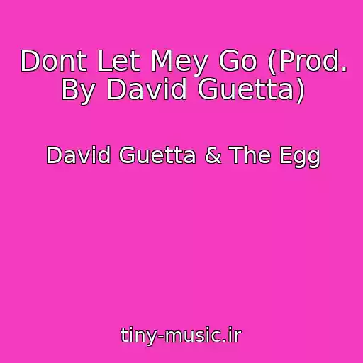 کاور آهنگ Dont Let Mey Go (Prod. By David Guetta) از David Guetta & The Egg