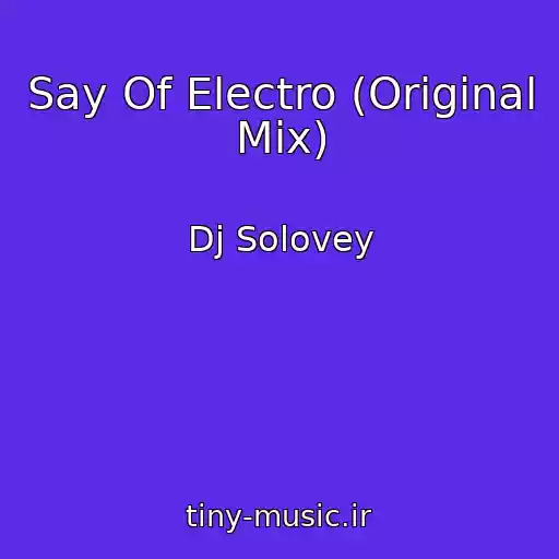 کاور آهنگ Say Of Electro (Original Mix) از Dj Solovey