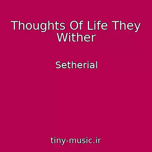 کاور آهنگ Thoughts Of Life They Wither از Setherial