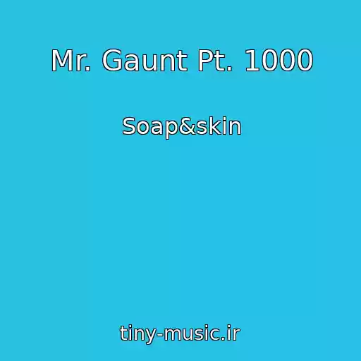 کاور آهنگ Mr. Gaunt Pt. 1000 از Soap&skin