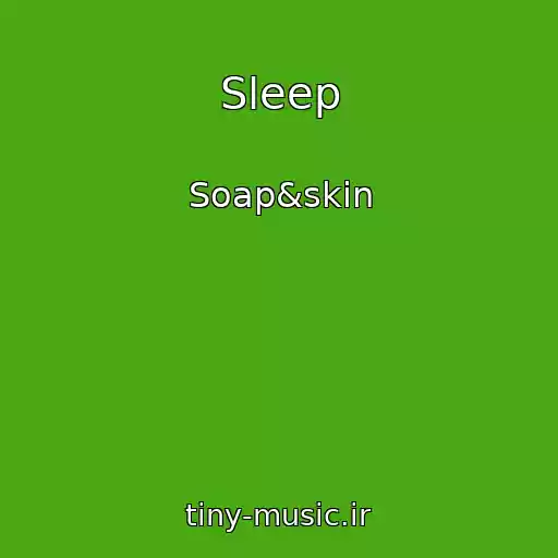 کاور آهنگ Sleep از Soap&skin