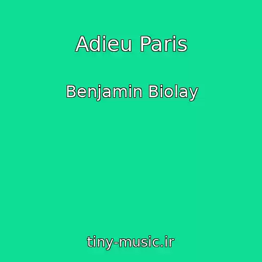 کاور آهنگ Adieu Paris از Benjamin Biolay