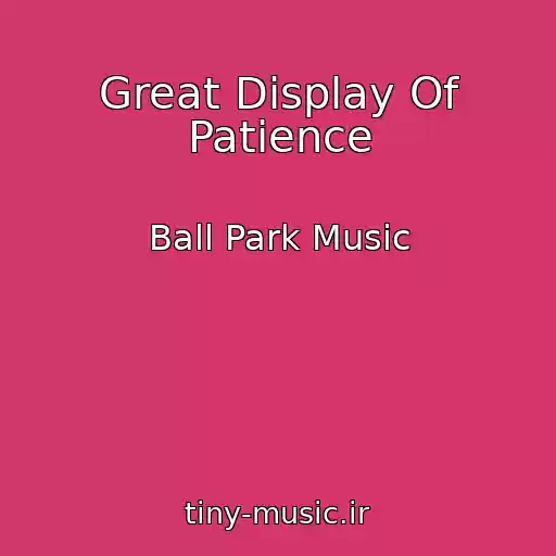 کاور آهنگ Great Display Of Patience از Ball Park Music