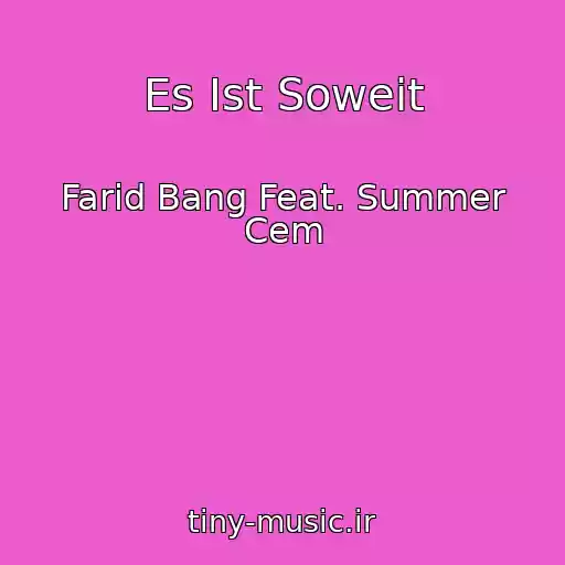 کاور آهنگ Es Ist Soweit از Farid Bang Feat. Summer Cem
